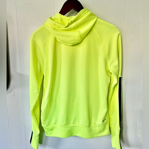 🔆 Nike Dri-Fit Neon Yellow Hoodie ✨ Women’s Medium - Picture 8 of 8
